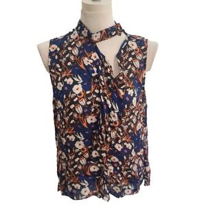 Derek lam 10 Crosby silk floral blouse size 10